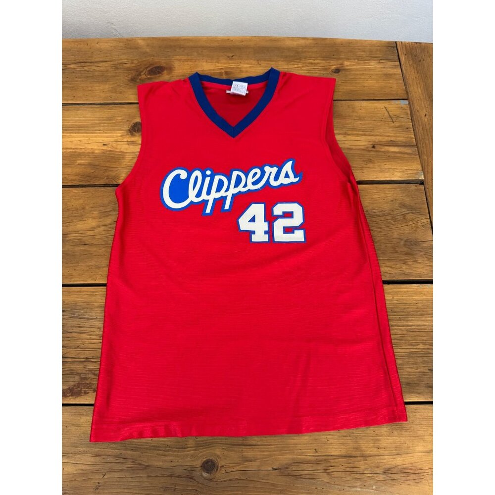 Los Angeles Clippers Elton Brand #42 Red Jersey NBA Vintage Style Mens Large FRE
